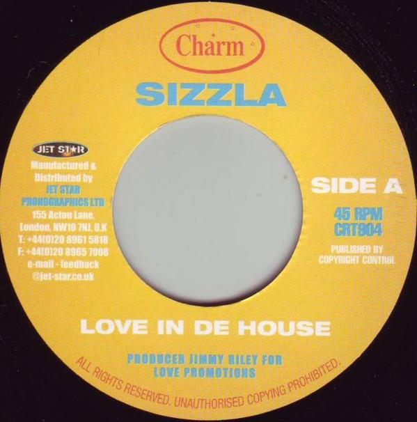 

7inch Record SIZZLA - Love In De House CRT804 Charm UK Reggae, Ska & Dub Used