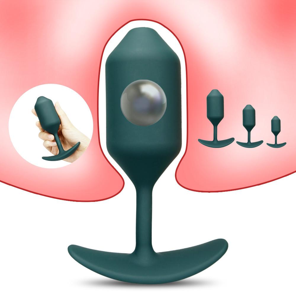 Anal Training S/m/l Steel Ball Built-In Butt Plug Dildos for Men Buttplug Male Prostate Massage Anus Dilatador Adult Supplies