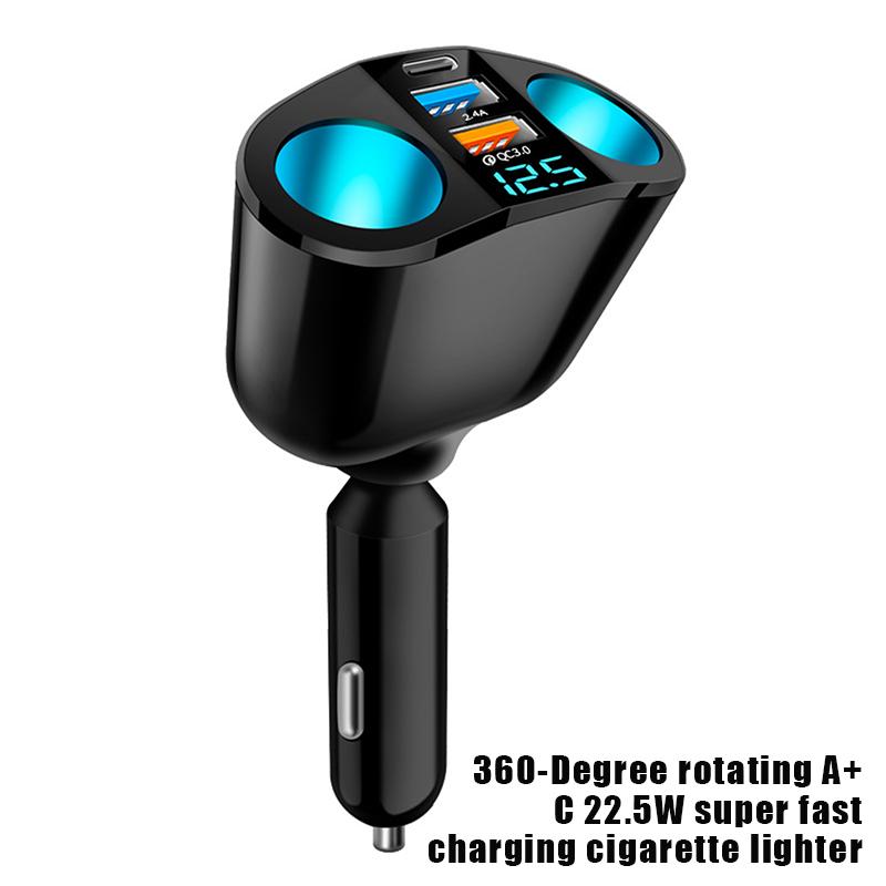 66W Qc3.0 Nabíječka do auta 12V/24V Duální USB napájecí adaptér Rychlé nabíjení Zásuvka zapalovače v autě Pro většinu automobilů Příslušenství do auta