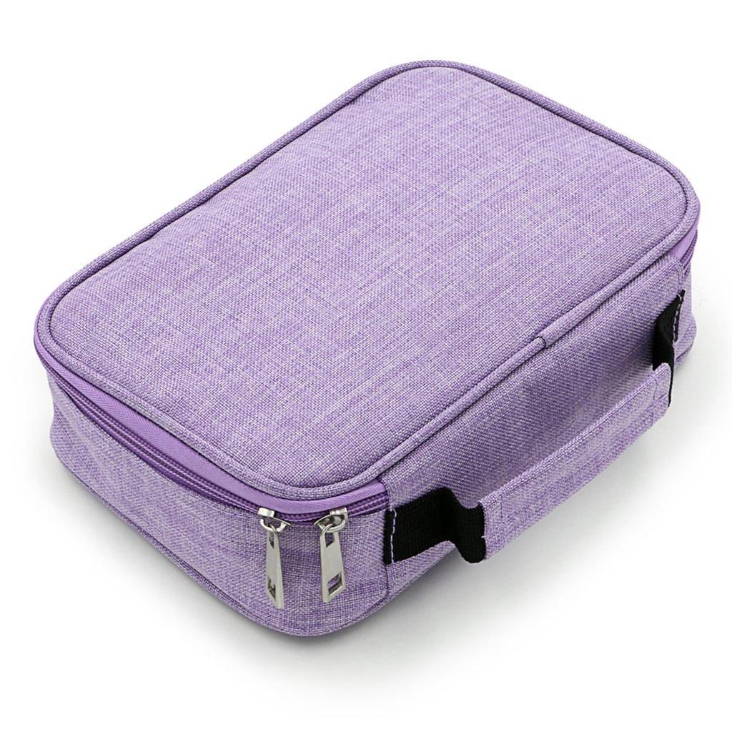Large Capacity Multi-color Oxford Student Pencil Case & Stationery Box