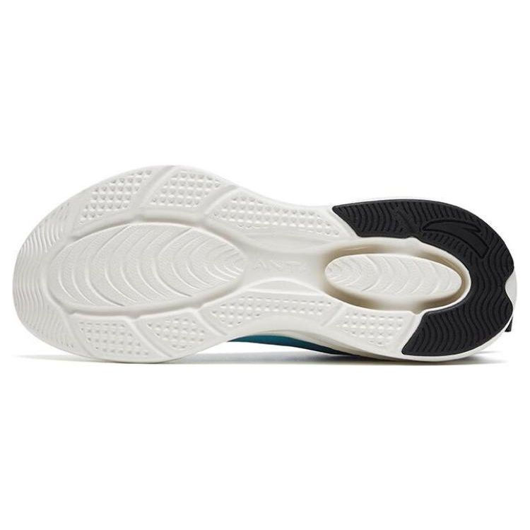 Anta Energy Ring Shock Absorption Rebound Low Top Running Shoes Men Sneakers White Black Blue 112315575-4
