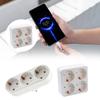 Universal 1 to 3/4 Way EU Conversion Plug Fire Resistant 16A Adapter 250V Power Plug Travel Essential