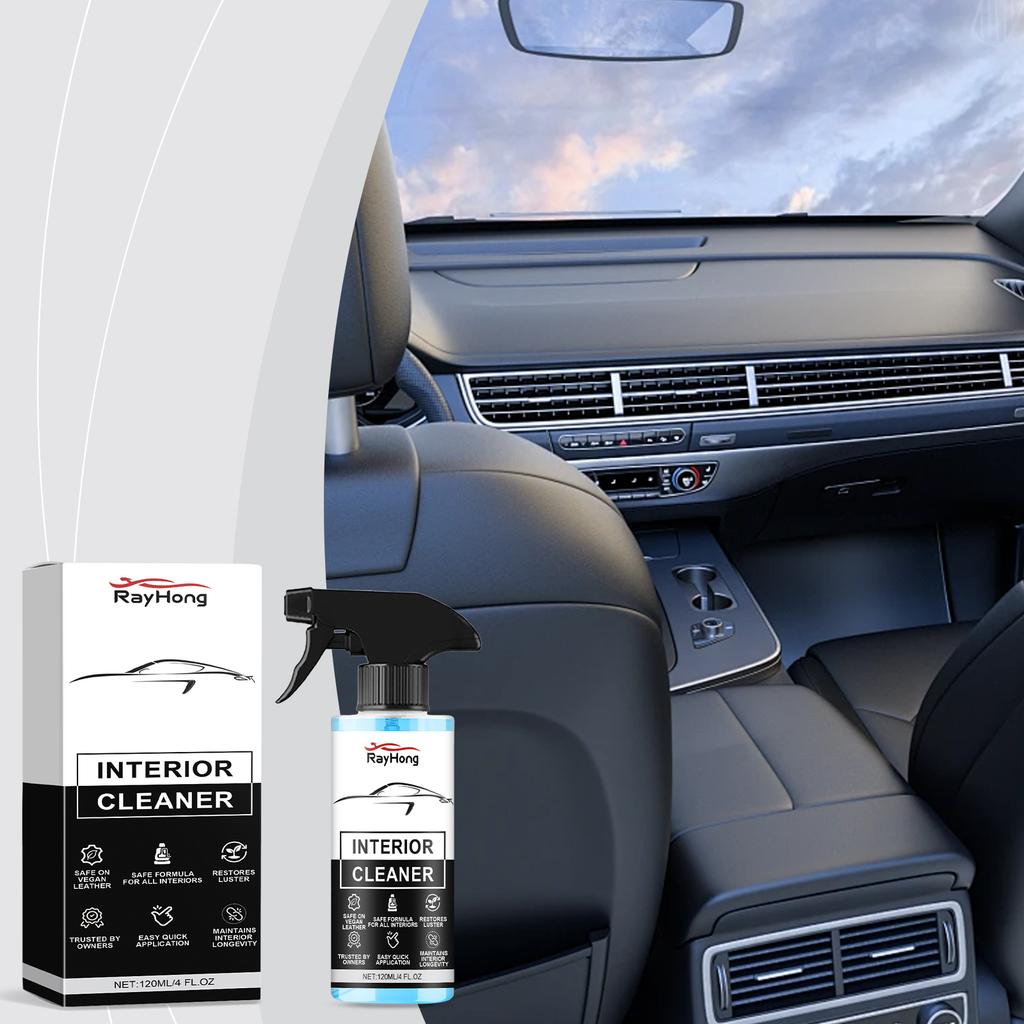 Leather Interior Cleaner - Car Leather Cleaner for Headliners & Seats, Stain Removal, Maintenance & Restorer