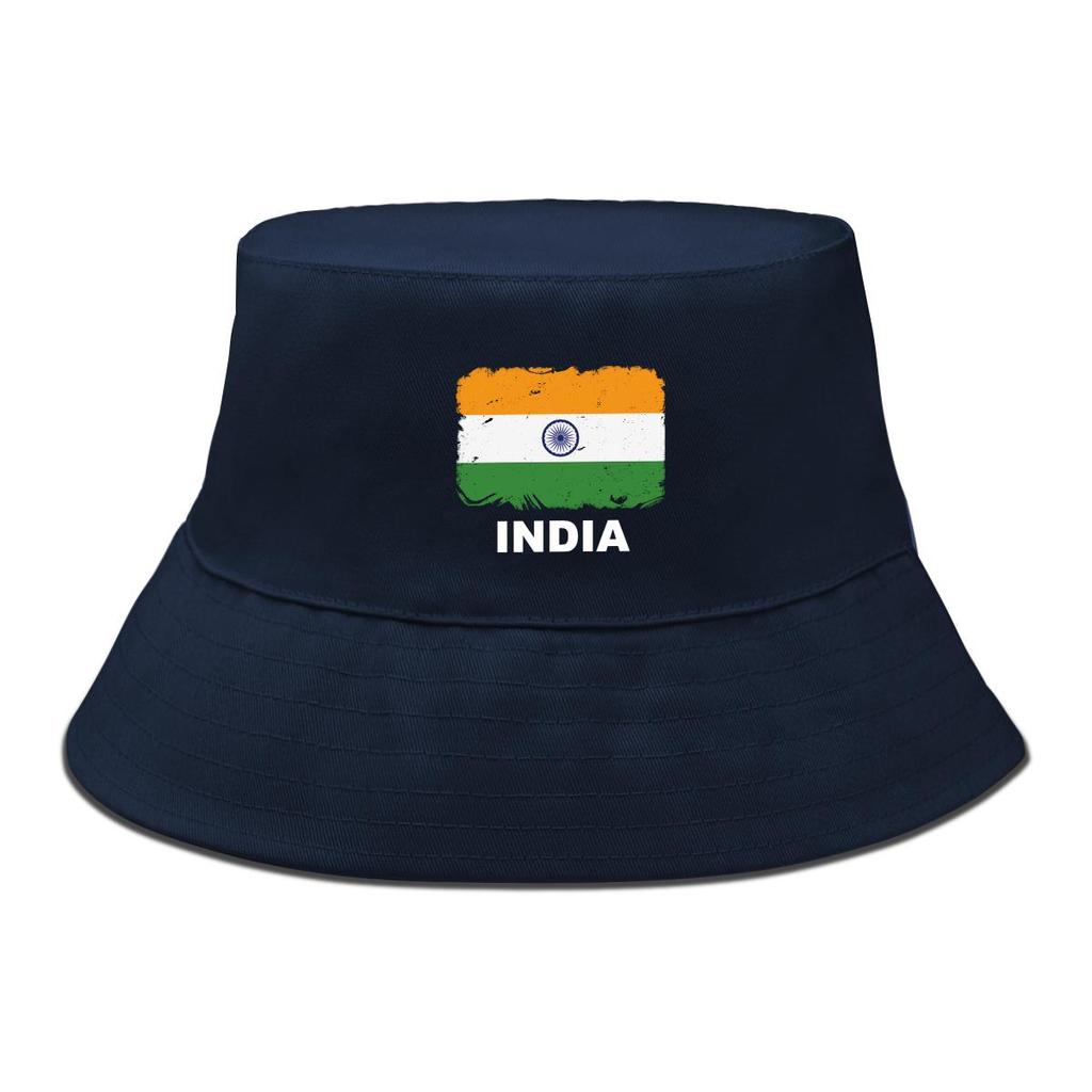 India Flag Print Bucket Hat , Patriotic Men's Hat Fashion Unisex Simple Basin Cap