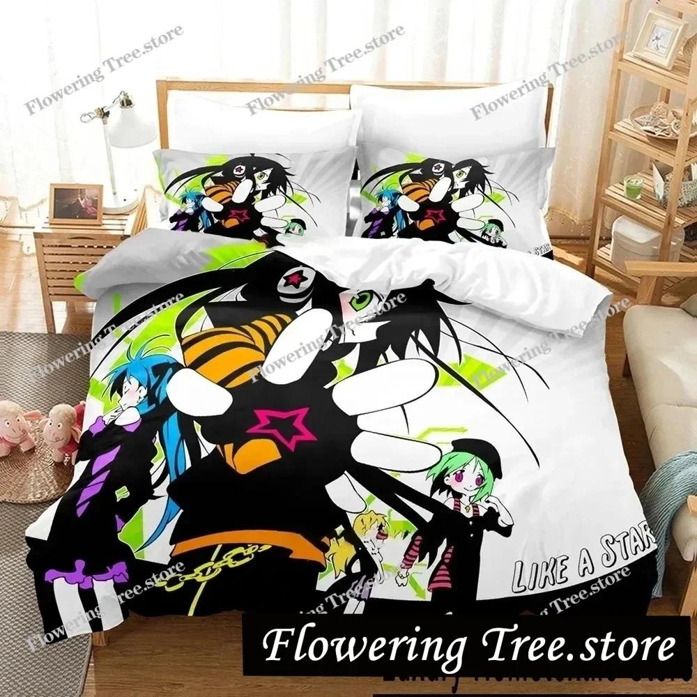 Anime Konata Izumi Lucky Star Bedding Set Duvet Cover Bed Set Quilt Cover Pillowcase Comforter King Queen Size Boys Adult
