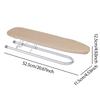 Foldable Sleeve Ironing Board Sleeve Cuffs and Collars Handling Space Saving  Home Travel Use Sturdy Removable Cloth Cover Cloth