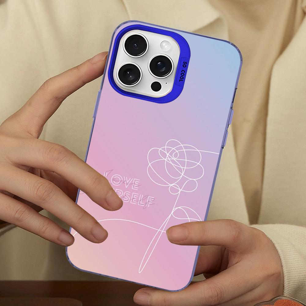 Cute Love Yourself Phone Case For IPhone 16 15 14 13 12 11 Pro Max X XR XSMAX 8 7 Plus Matte Shockproof Back Cover
