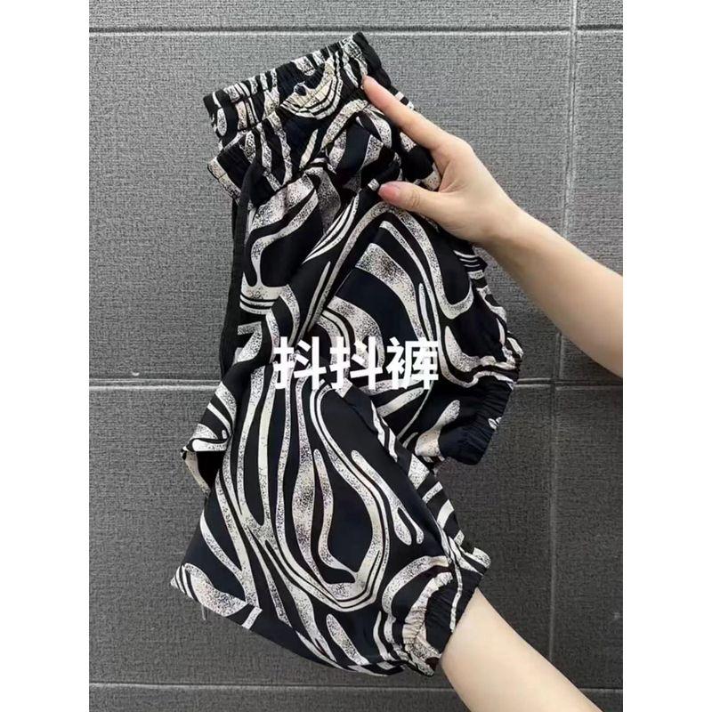 

Тонкие укороченные брюки в стиле K, дышащие, с высокой посадкой, свободные, из сатина 420# 2XL