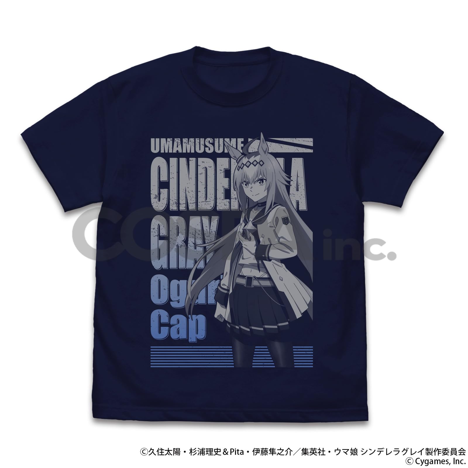 COSPA Uma Musume Cinderella Gray Oguri Cap T-Shirt Navy L Size