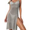 2023 New Beach Sexy Knitted Hollow Cover-up Bikini Cover-up Sunscreen Swimsuit Outside Smock