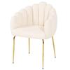 Fogia Upholstered Chair Elegant Glamour Lamb Boucle Teddy Jumihome