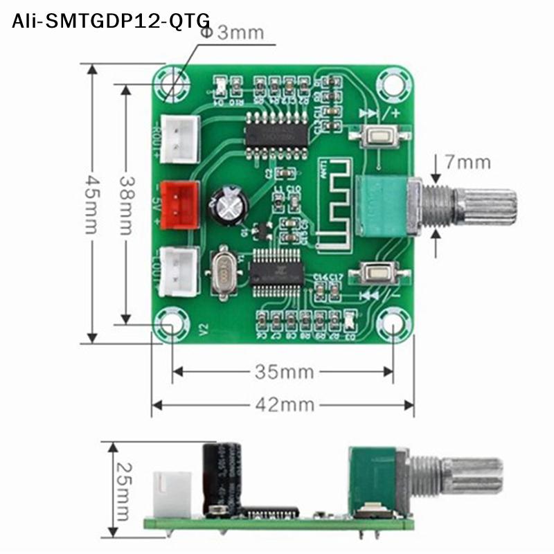 

XH-A158 Wireless Speaker Amplifier Board Ultra Clear Bluetooth 5.0 Audio Power Amplifier Board blue