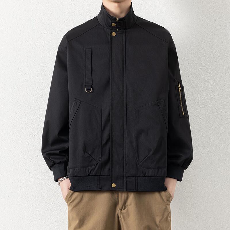 Wassup Sohot Men's Stand-Collar Casual Jacket