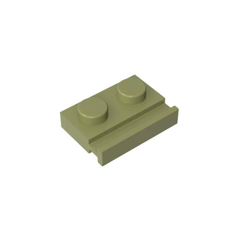 10pcs 3 Plate 1X2 With Slide Building Blocks MOC Special Accessories Compatible Brick Children Toys Gift Box