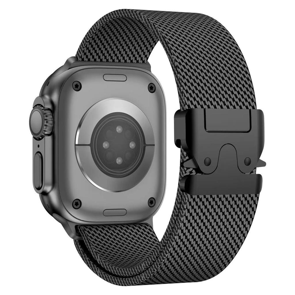 Milanese Bands For Apple Watch Straps 49mm 46mm 44mm 45mm 40mm 41 42mm Parachute Bracelet iWatch Series 11 10 9 8 7 SE Ultra 2 3
