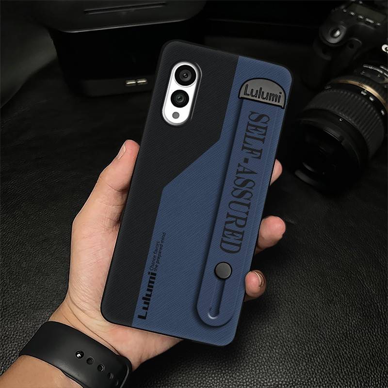 Geometry Anti-dust Phone Case For FCNT/Fujitsu Arrows N F-51C Kickstand Plain color Commerce Wristband Soft case Simple