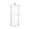 Dual-Layer Acrylic Cotton Swab & Makeup Remover Storage Box