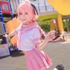 Ensemble Costume Cosplay Astolfo, Tenue Uniforme Marin Rose avec Perruque, Anime Série Fate Costume pour Fête d'Halloween Jeu de Rôle