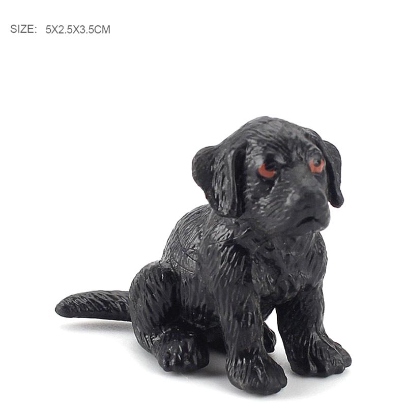 Simulation Mini Dog Animals Model Micro Figurine Fairy Garden Decoration Cake Toppers Toy Kid Gift Dollhouse Accessories
