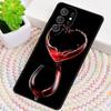 Red Wine Glass TPU Phone Case For Samsung Galaxy note 10 pro S26 S25 S24 S23 S22 Ultra Plus S21 FE S20 Shockproof Cover