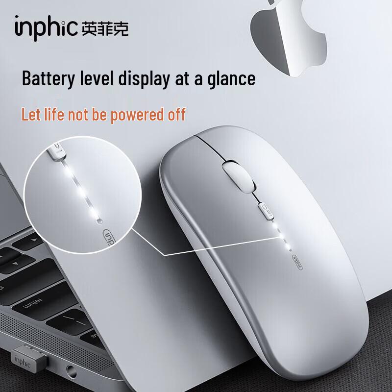 Inphic M1 Ultra-thin Silent Rechargeable Wireless Mouse