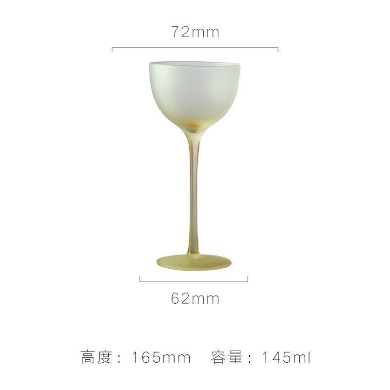 Candy Colored Crystal Glass Goblet KTV Dessert Cup Ice Cream Cup Milk Tea Cup Banquet Wine Glass Champagne Glass Cocktail Glass