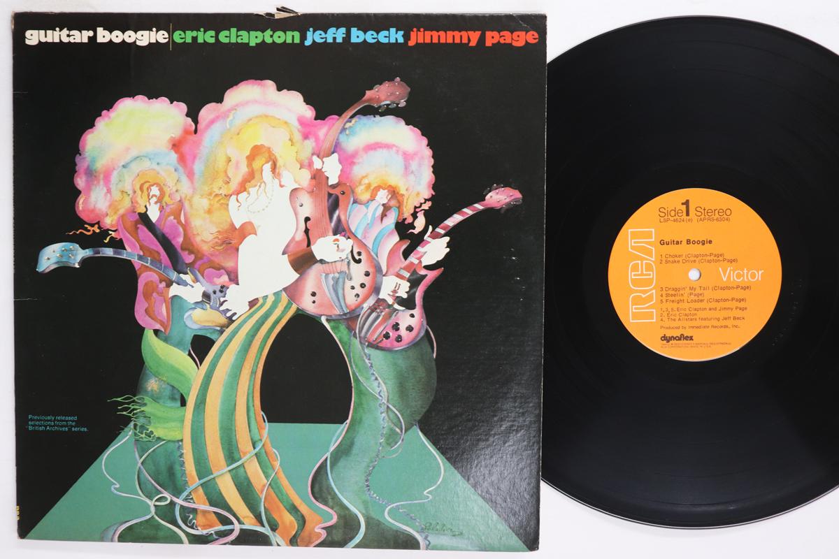 Виниловая пластинка ЭРИК КЛЕПТОН ДЖЕФФ БЕК ДЖИММИ ПЕЙДЖ Guitar Boogie LSP4624E RCA 1971 США Рок Б/у