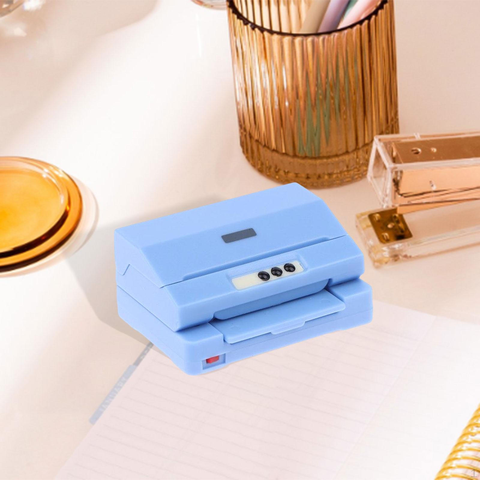 

Принтер для лялькового будиночка Аксесуари для лялькового будиночка Компактна діорама Колекційна мініатюра Мікро-сцена синій