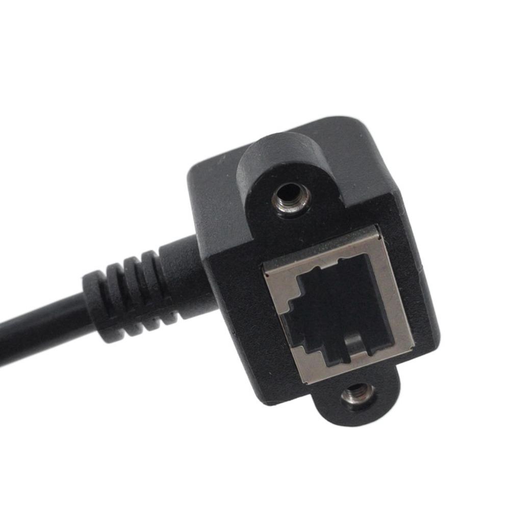 Right Angle 8Pin Screw Panel RJ45 Cable Panel Mount Extension Cable Ethernet LAN Cord Network Wire