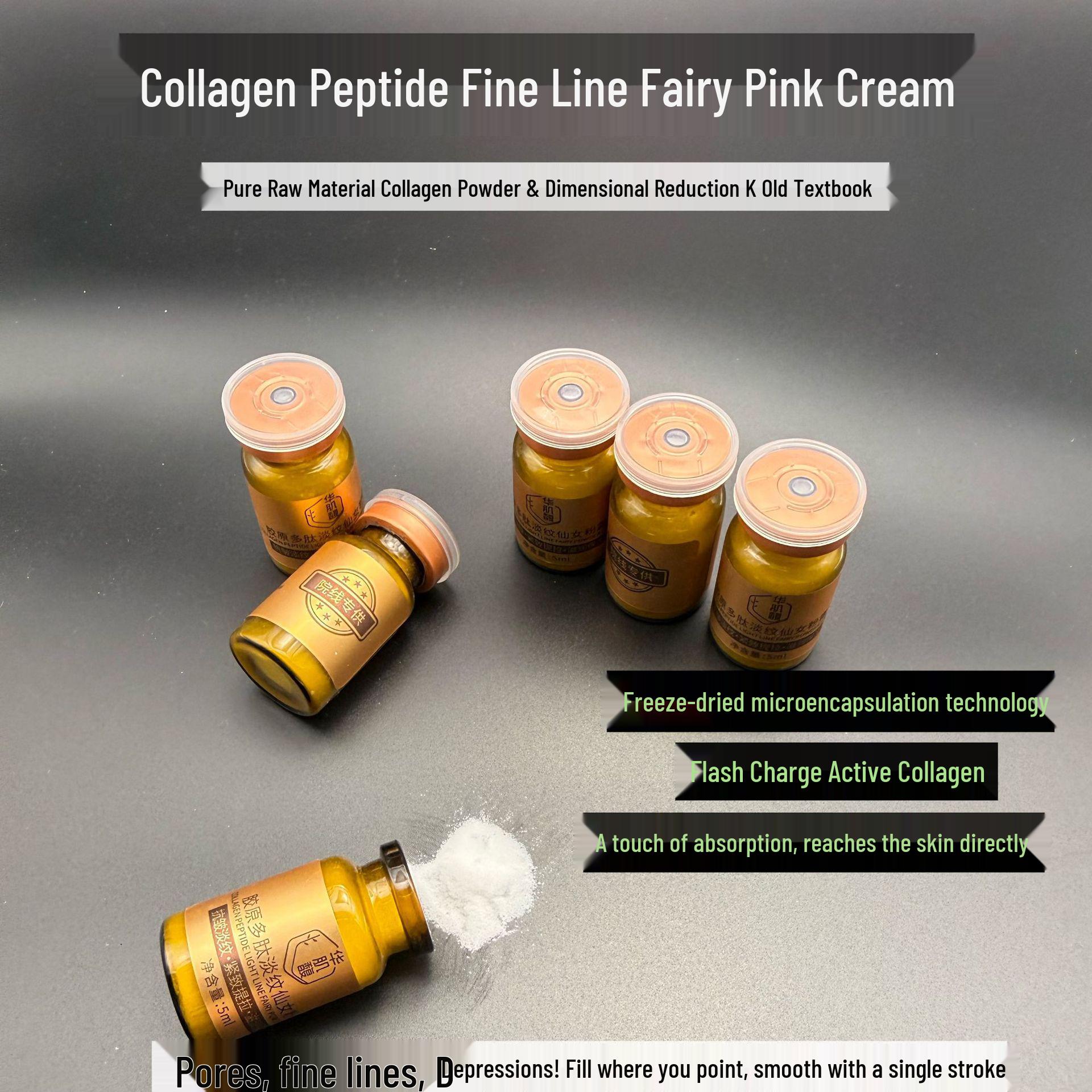 

Huajifu Peptide Collagen Powder - Anti-Wrinkle, Firming, Reduces Fine Lines, Smooths Skin, Diminishes Depressions and Forehead Wrinkles. Standard Size