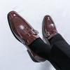 Loafers Men Patent Leather Fashionable Buckle Leather Shoes One Foot Business Classic Formal Shoes Gentlemen Shoes Sizes 38-46