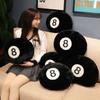 Creative Black 8 Billiards Throw Pillow Plush Toy Sofa Pillow Cushion Nap Pillow Living Room Ornament Doll