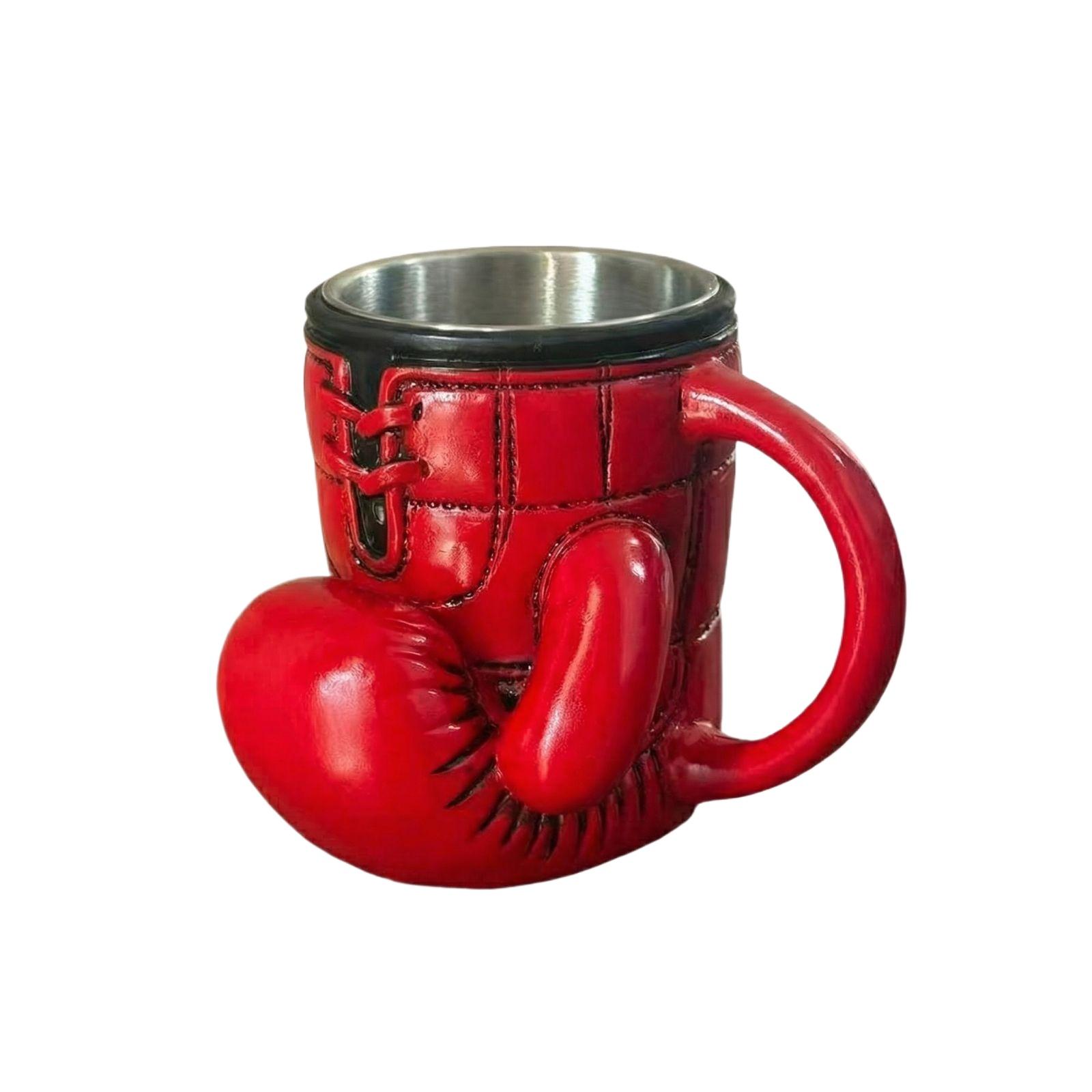 

Boxing Glove Mug/coffee Cup Resin Craft - Stainless Steel Inner Liner One Size чёрный