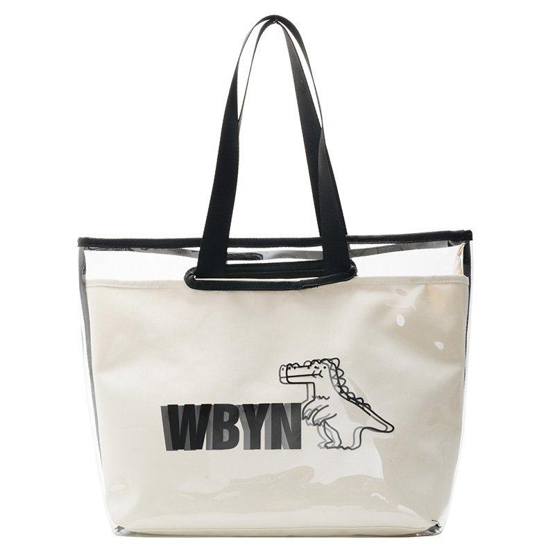 

Летняя мода, новая корейская версия, прозрачная желейная сумка, женская сумка в иностранном стиле, большая вместительная сумка на плечо белый