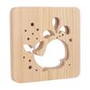 Cute 3D Wooden 3D Lamp Hollow Carving Whale Pattern 3D Wood Light 18.7*18.7*3cm LED Wooden 3D LED Light Gift Novel