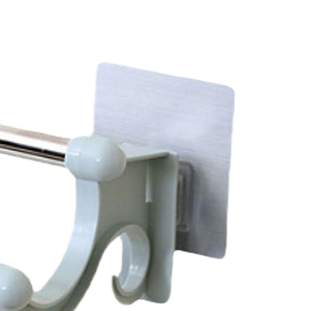 Double Towel Bar Plastic Stainless Steel Bath Towel Rack for Bathroom Double Towel Holder Wall
