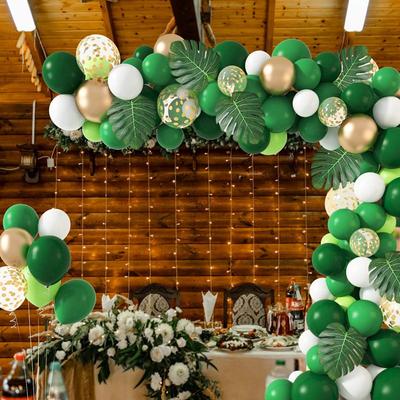 Sada balónové girlandy/oblouku na narozeninovou párty s tématem Jungle Safari, zvířecí balónky pro děti, chlapce, narozeninovou párty, dekorace na baby shower