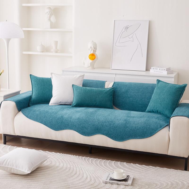 Sofa Cushion for All Seasons, Chenille Anti-cat Scratch Leather Cover, Special-shaped Anti-slip Sofa Cushion, Summer, Summer