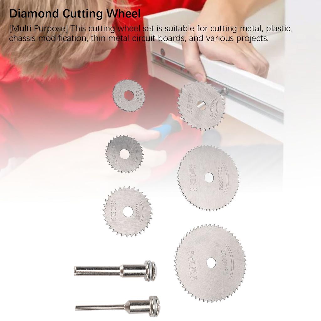 Rotierwerkzeug Trennscheiben Set HSS Kreissägeblätter Diamant Trennscheiben für Bohrmaschine