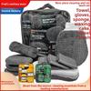 Kit de 9 piezas para limpieza de coche, guantes de lavado, esponjas y paños de microfibra