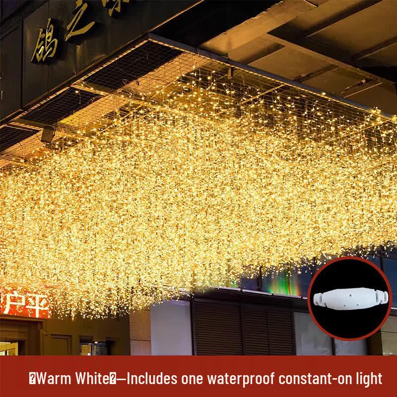 Outdoor LED Waterfall String Lights теплый белый