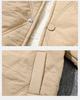 Men's Retro Diamond-Quilted Fleece-Lined Baseball Jacket