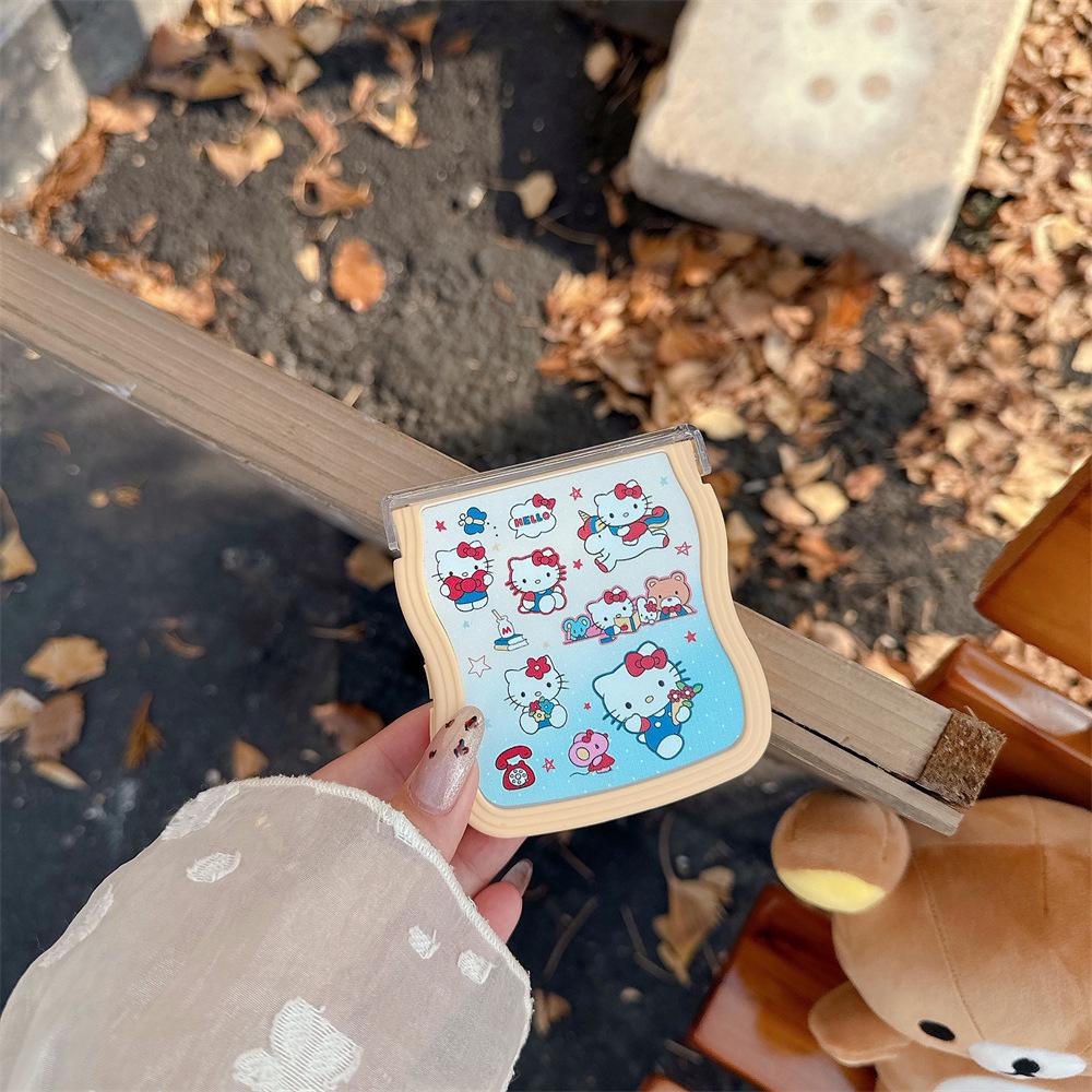 Hello KT Cat Folding Protective Case with Lanyard for Samsung Galaxy Z Flip Series