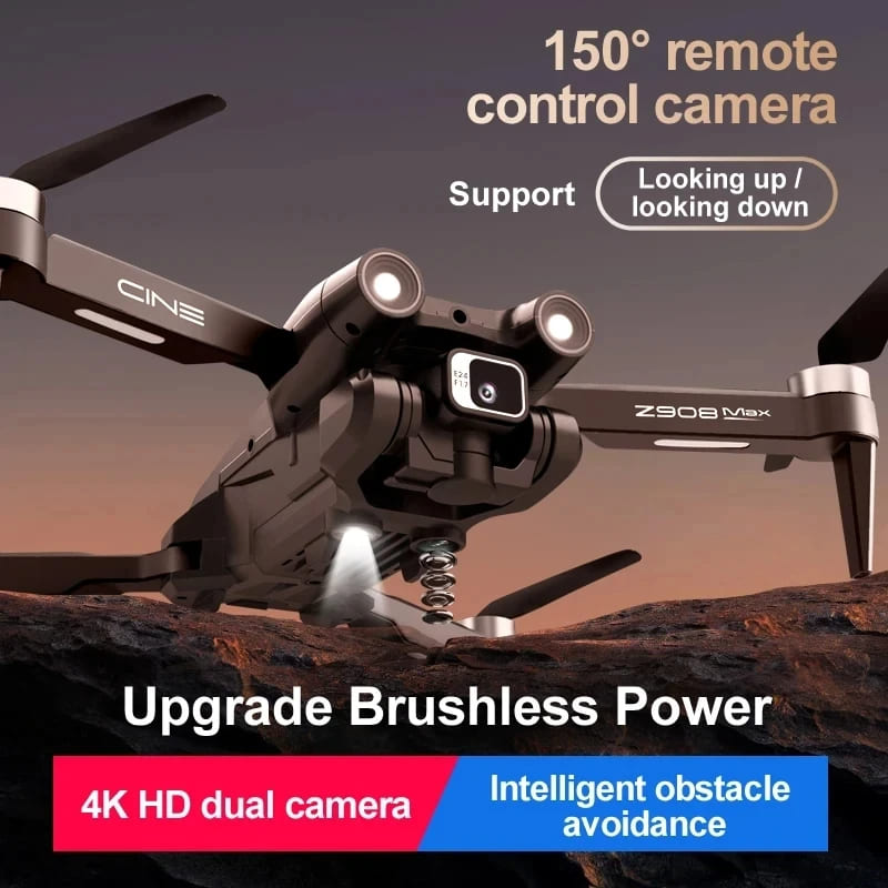 Z908Pro Max Drone Dual Camera 8K Professional Brushless Motor GPS WIFI FPV Optical Flow Positioning Obstacle Avoidance Folding Quadcopter