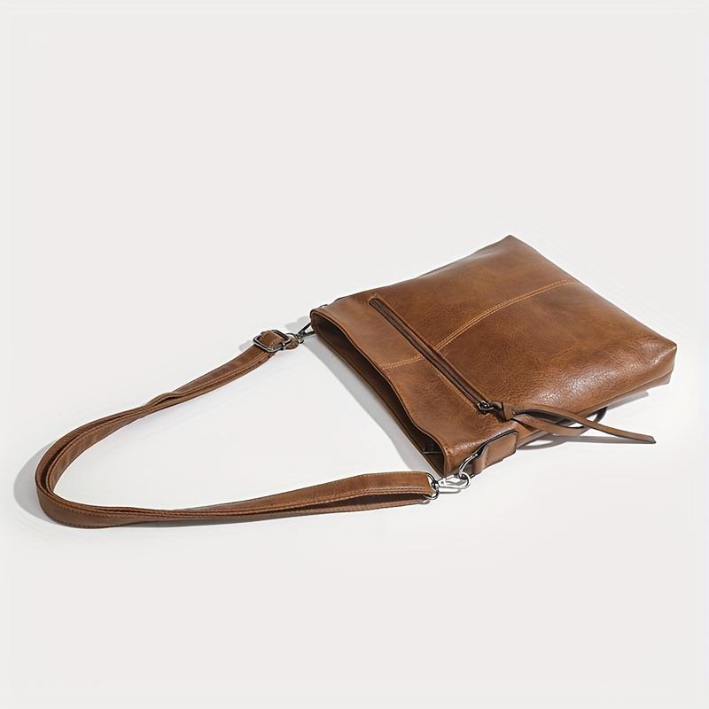 Простая сумка через плечо в стиле ретро — фото 10