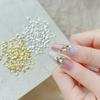 50Pcs Mini Butterfly Nail Art Charms 3D Metal Silver/Gold Diamond Butterfly Nail Art Decoration Diy Nail Accessories