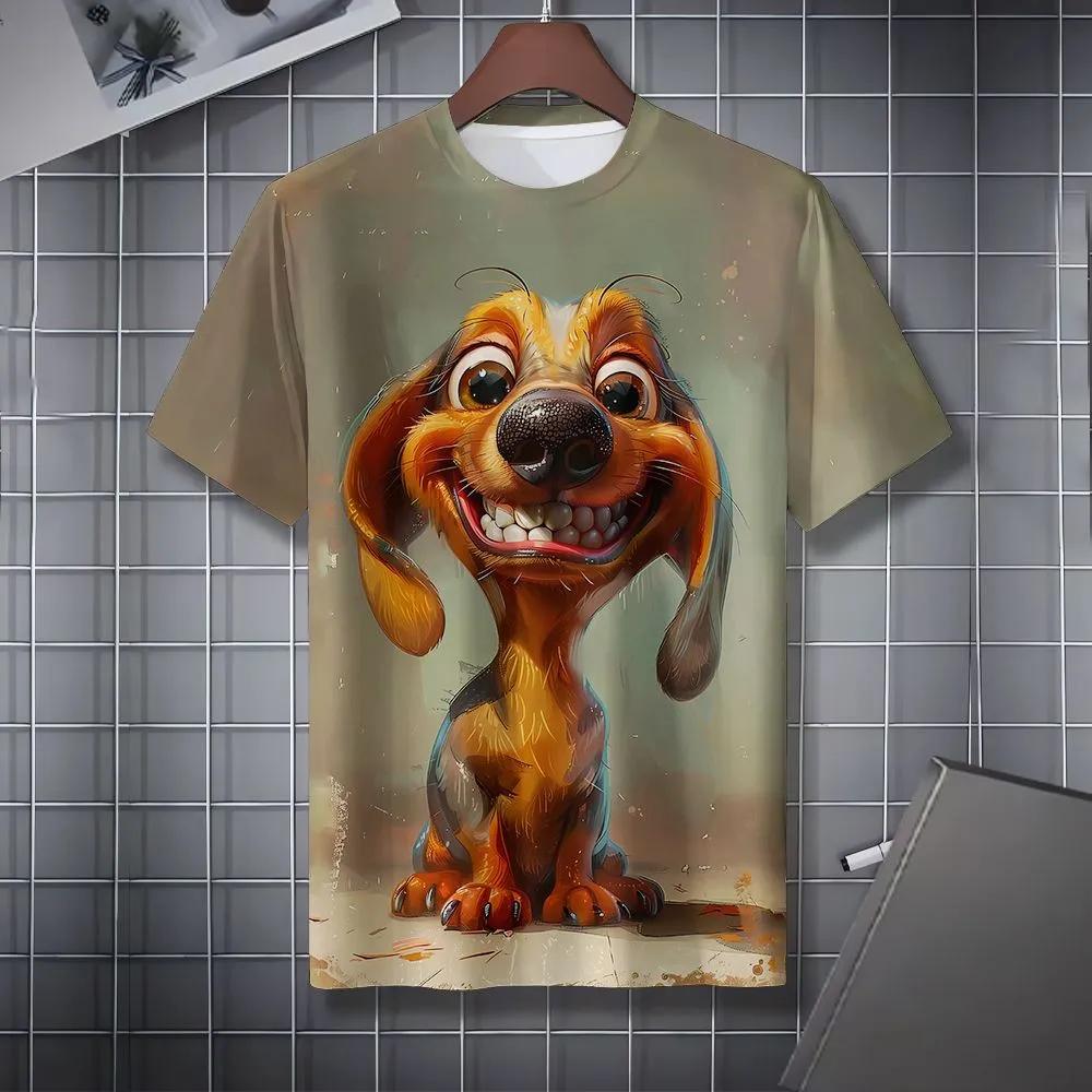 Printed Fashion Crew Neck Short Sleeve Top Casual Comfort T-Shirt Men's