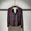 New Spring and Autumn Style Handsome Printed Men's Long-sleeved Shirt Slim and High-end Casual Top
