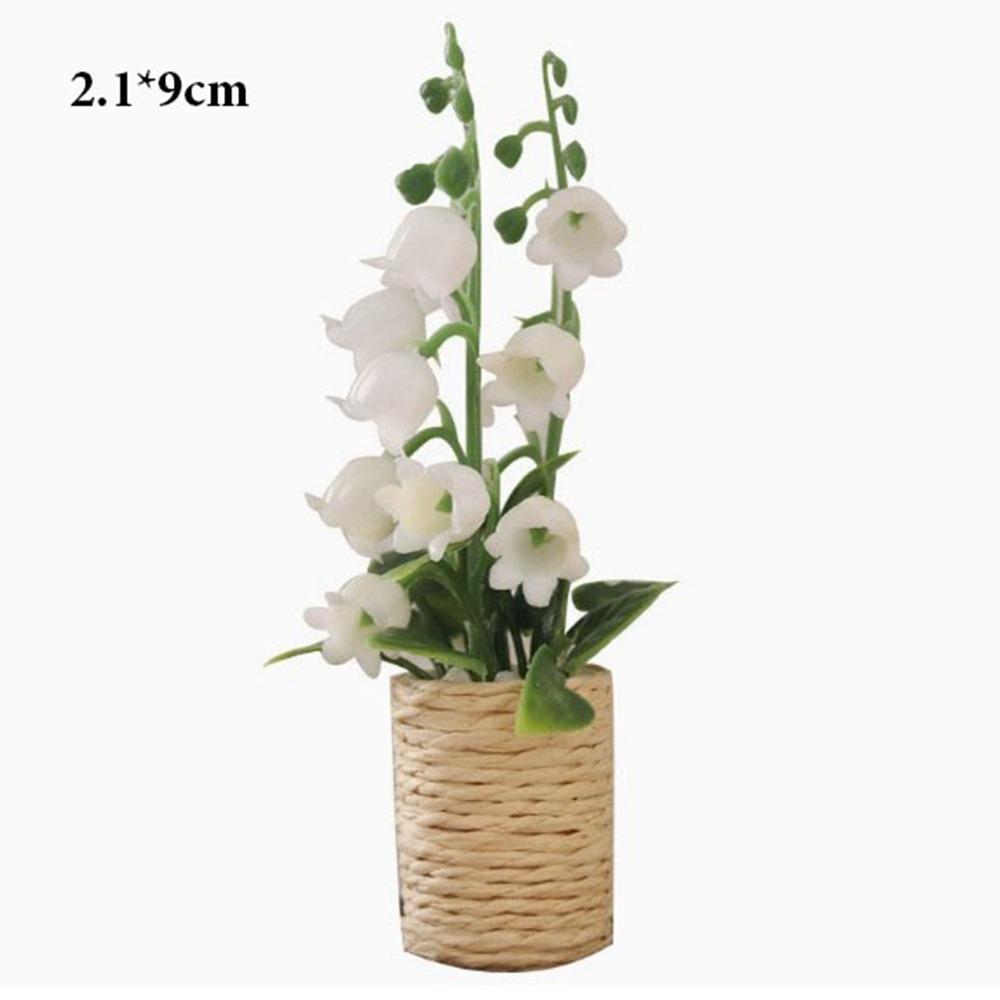 

1:12 Dollhouse Miniature Potted Plant Mini Play House Decor Doll House Accessories 6