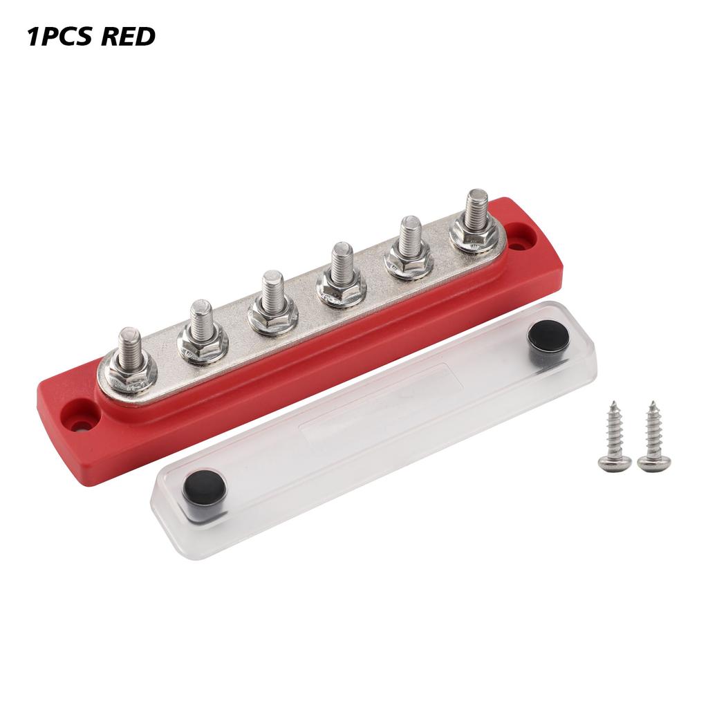 48V 150A Power Distribution Block 6 x M6 Terminal Studs Marine With Cover BusBar Heavy Duty For Marine Boat Truck RV wholesale